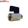 Gutentop Black Handle 3/8 x 3/8 Female Or Male Thread NPT Nickel or Brass Mini Ball Valves